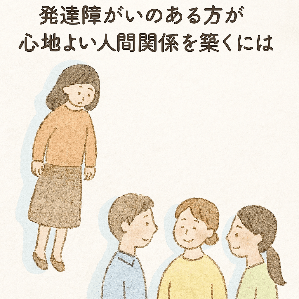 発達障がいのあるかたが心地良い人間関係を築くには